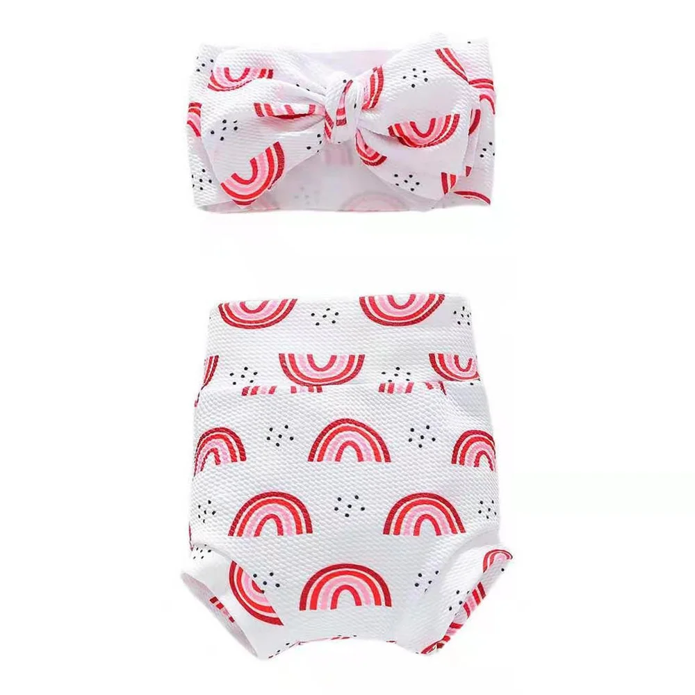 

New Summer Baby'S Shorts Hairband Set Baby Bread Diapers