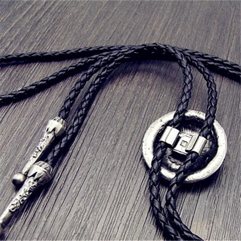 Bolo галстук Ретро рубашка цепь солнцезащитный щит Пуаро светодиодная веревка