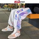Мужские джоггеры LAPPSTER с рисунком раньше, мужские брюки 2022, мужские спортивные брюки в стиле K-POP, хип-хоп, мужские панковские мешковатые полосатые тренировочные брюки