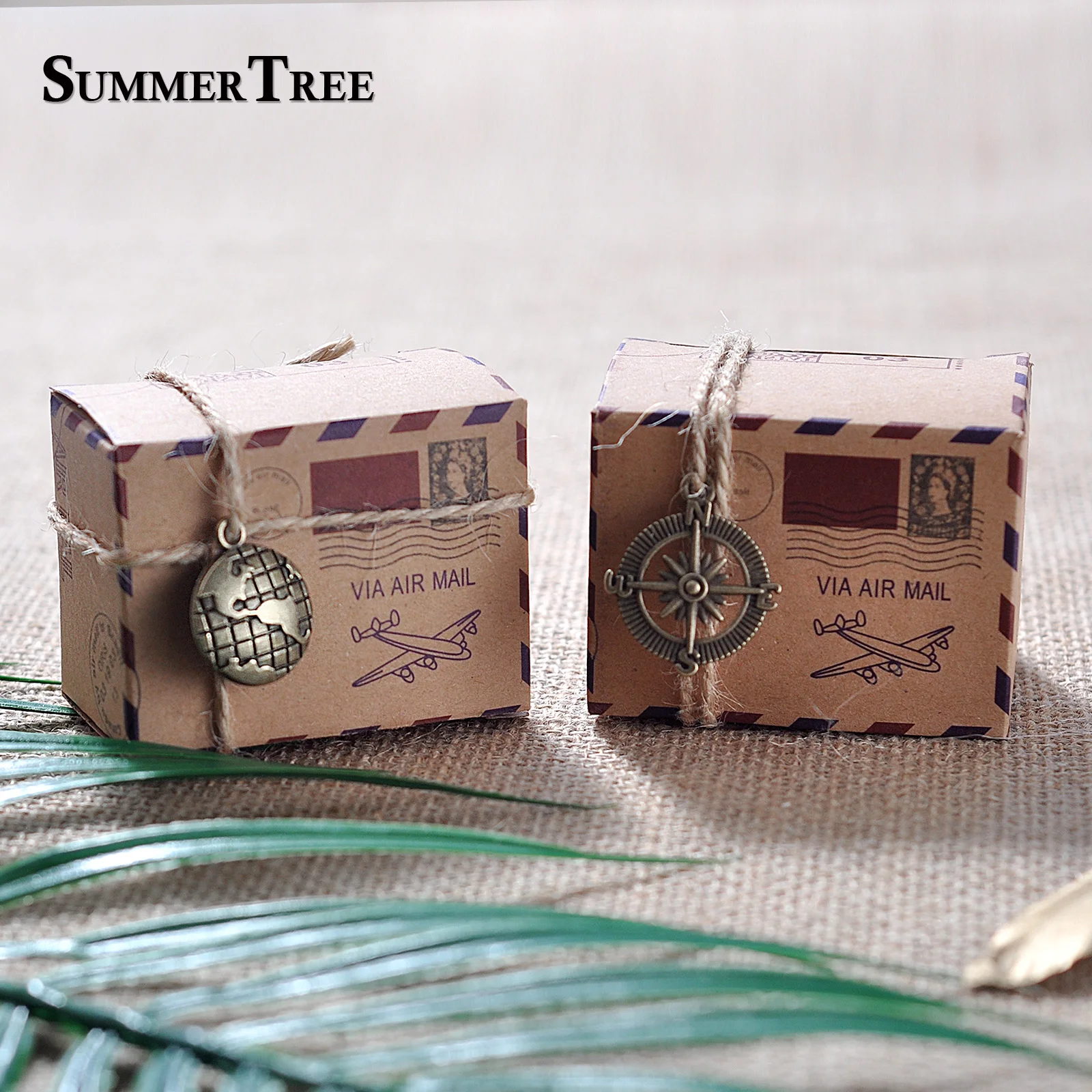 50 шт. коробки для конфет печать дизайн винтажная упаковка шоколада Подарочная