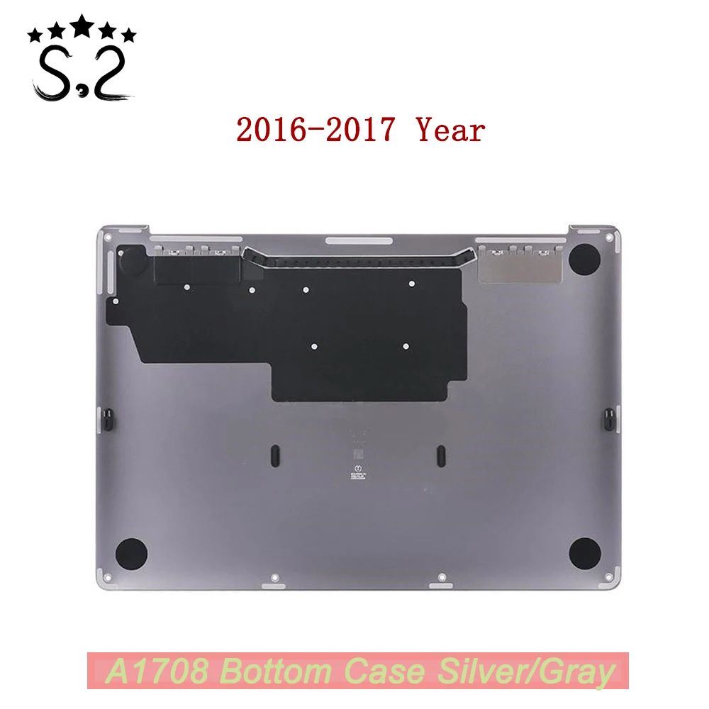 

Новый нижний чехол A1708 для Macbook Pro Retina 13,3 дюйма, нижний чехол 2016-2017 года, серебристо-серый