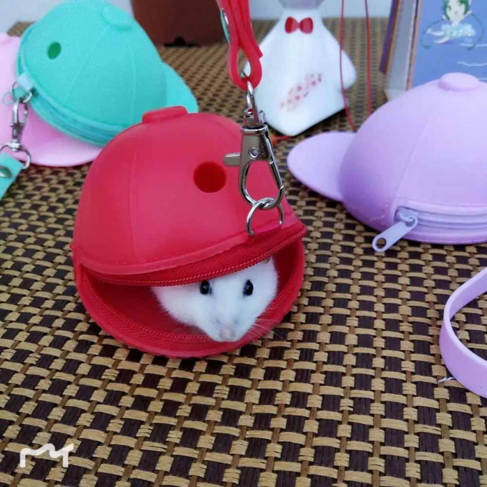 

Pet Carrier Purse Cute Cap-shaped Hanging Bed Little Rat Hammock Squirrel Winter Toys Pet Hamster Cage House Hanging Nest cage