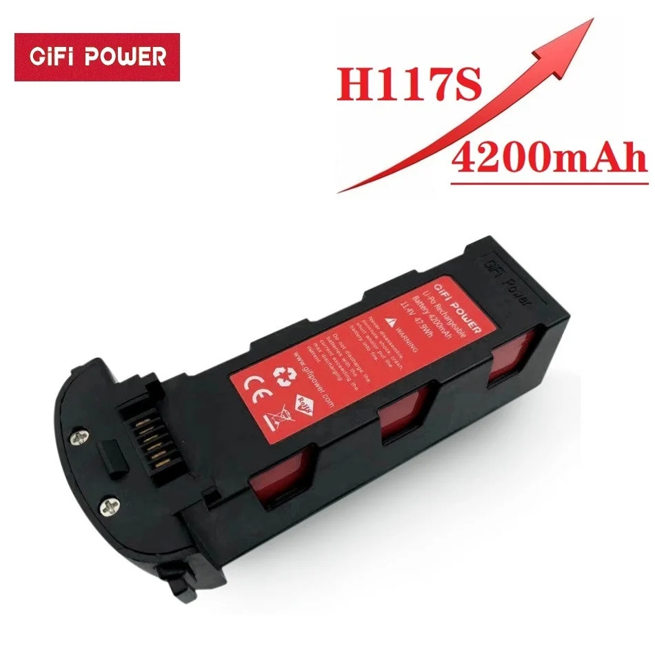 Обновленная батарея 11 4 в 4200 мАч для Hubsan H117S Zino GPS RC квадрокоптера запасные части