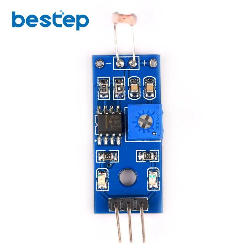 10PCS Optical Sensitive Resistance Light Detection Photosensitive Sensor Module for arduino 3pin DIY Kit | Электронные