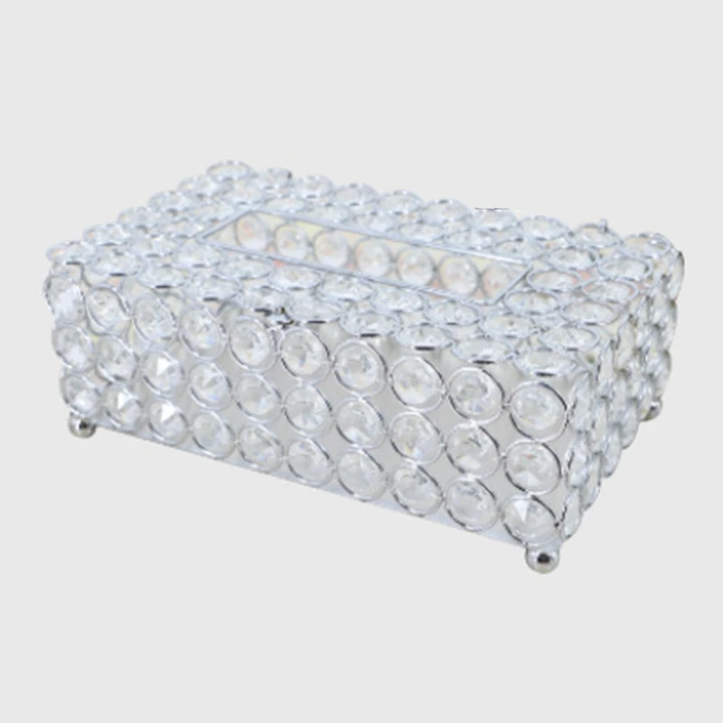 

Crystal Tissue Box Simple Home Living Room Coffee Table Drawers Desktop Napkin Storage Box Creative Car Living Room
