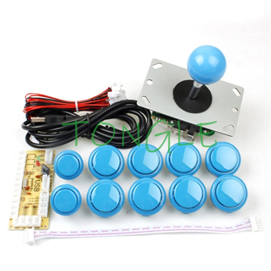 Набор ручек для аркадных игр сделай сам 5 контактов 24 мм/30 мм кнопки запасные