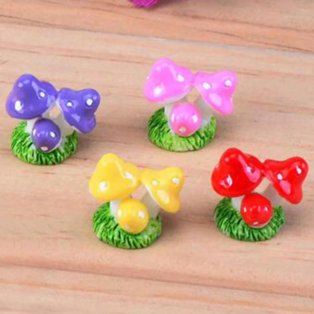 

Fairy Garden Miniatures Mini Mushroom Garden Decoration Resin Mushroom Craft Figurines Miniature ornaments Delivery within 24H