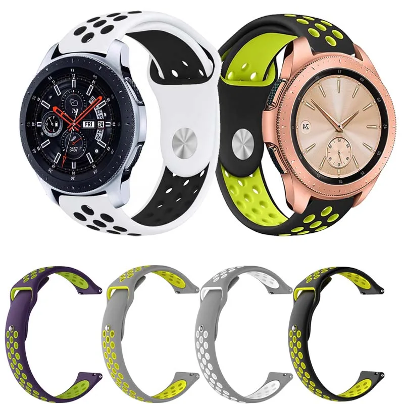 Браслет 22 20 мм для samsung Galaxy watch 46 42 gear Sport S3 S2 Active 2 ремешок Huami Amazfit gtr Bip huawei Watch GT |