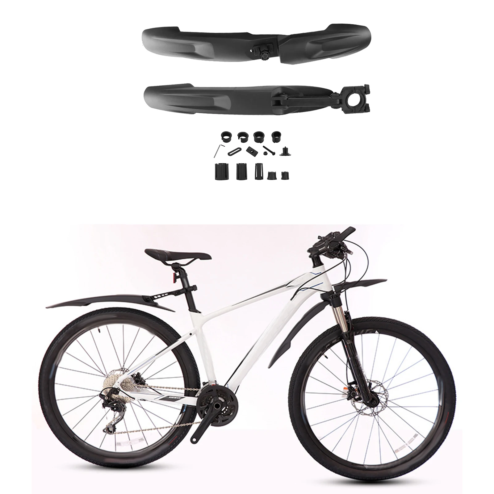 Брызговики для горного велосипеда регулируемые передние и задние грязезащитные