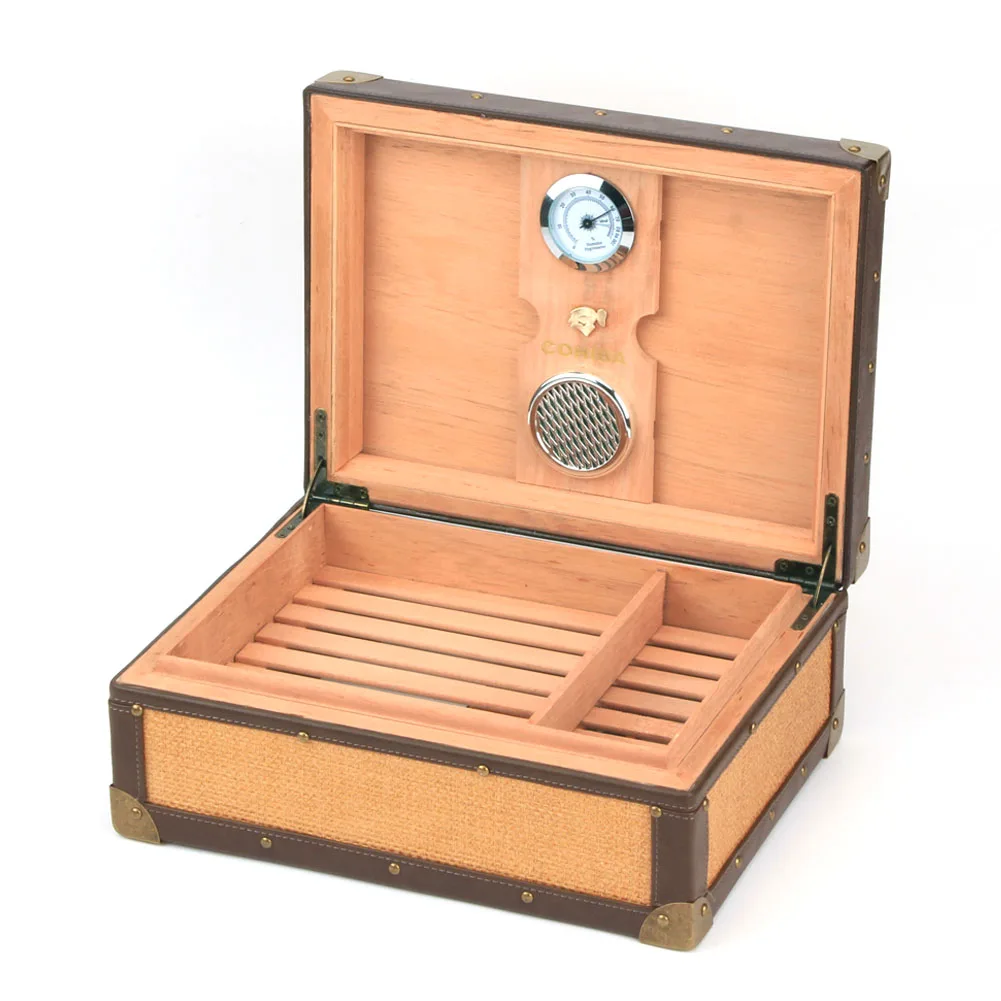 Чехол для сигар COHIBA из кедрового дерева с большой емкостью уникальные аксессуары