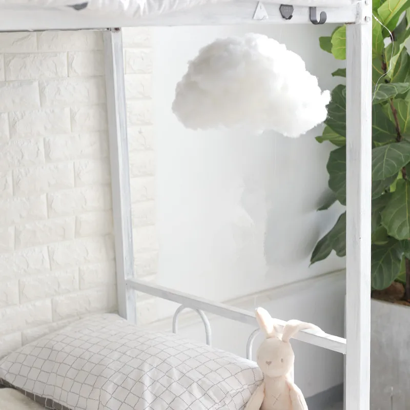 Милый хлопковый светильник ручной работы сделай сам в форме облаков подвесной