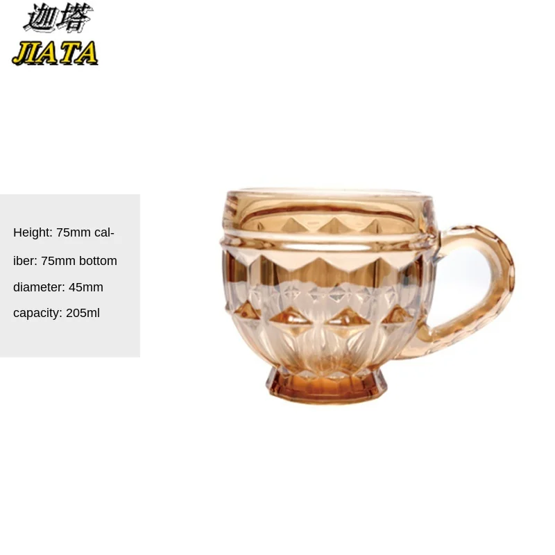 

Coffee Glass Cup Flower Tea Cup Coffee Milk Mug with Handle Home Office Women's Water Cup Champagne Glasses Coffee Mugs