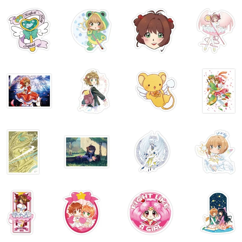 50 шт. аниме Card Captor Sakura Стикеры Пастер мультфильм изделий в технике Скрапбукинг
