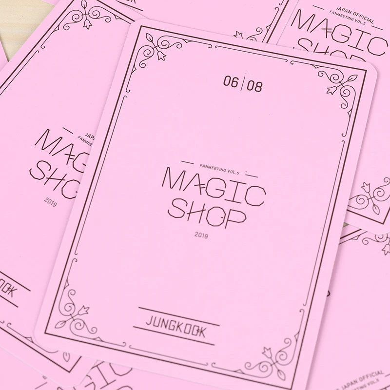 

8-9 Pcs Kpop Bangtan Boys Album MAP OF THE SOUL PERSONA Collection FINAL Magic Shop Cartoon Photocard Self Made Paper Cards