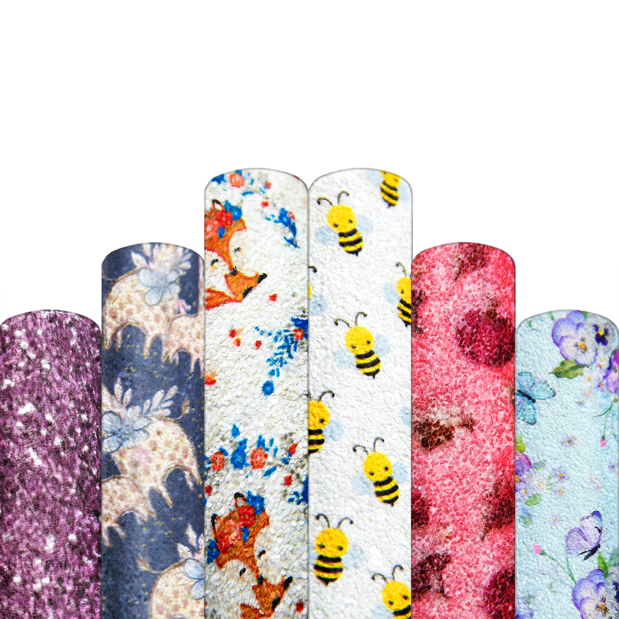 

20*33cm Animal Series Printed Chunky Glitter Faux Leather For DIY Handmade Home Events Handbags Earrings,1Yc9109
