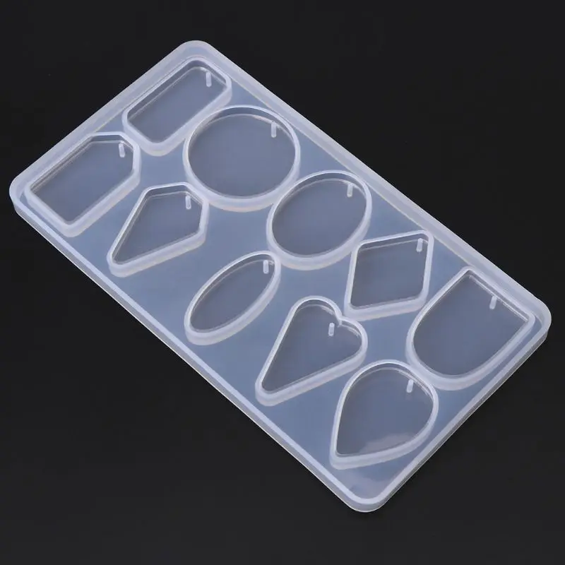 

Crafts Epoxy Mould Pendant Chain Jewelry Shell Water Drop Shape Making Model DIY Mold Parts Set Decoration T84A
