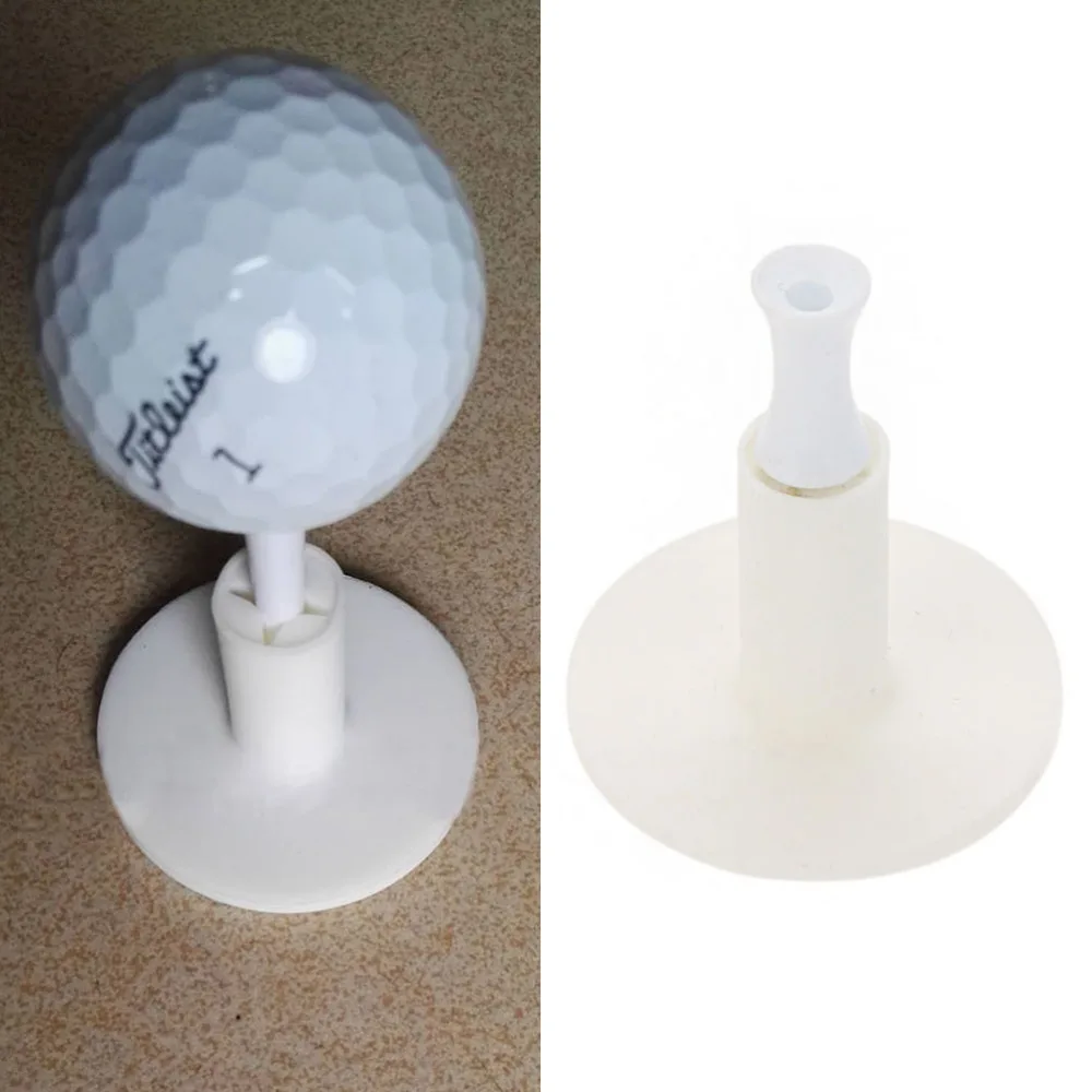 

1pcs Rubber Golf Tees Holder For Golf Driving Range Tee Practice Tool White