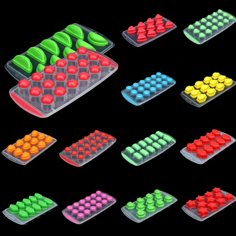 Силиконовая форма для льда желе шоколада фруктов тортов сделай сам лоток пудинга