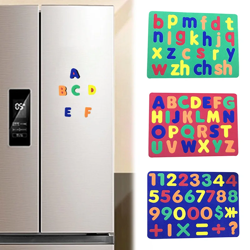 2020 New Kids Learning Letters Numbers Stereo Refrigerator Fridge Sticker Home Decoration Educational Training | Игрушки и хобби