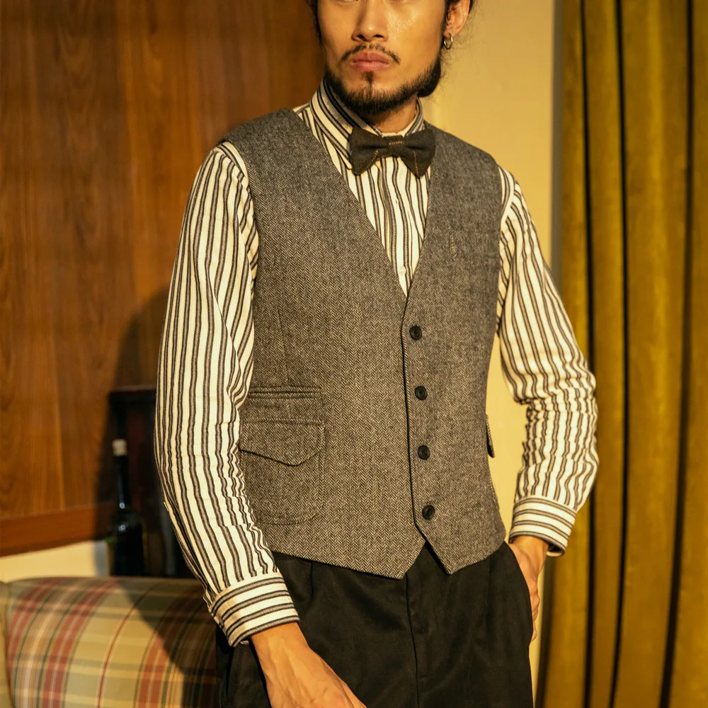 Рисунок 6 - Мужской твидовый шерстяной жилет