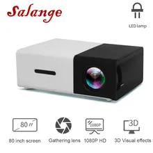 Salange YG300 проектор мини lcd светодиодный проектор 400-600 люмен 320x240 пикселей лучший видео проектор для детей