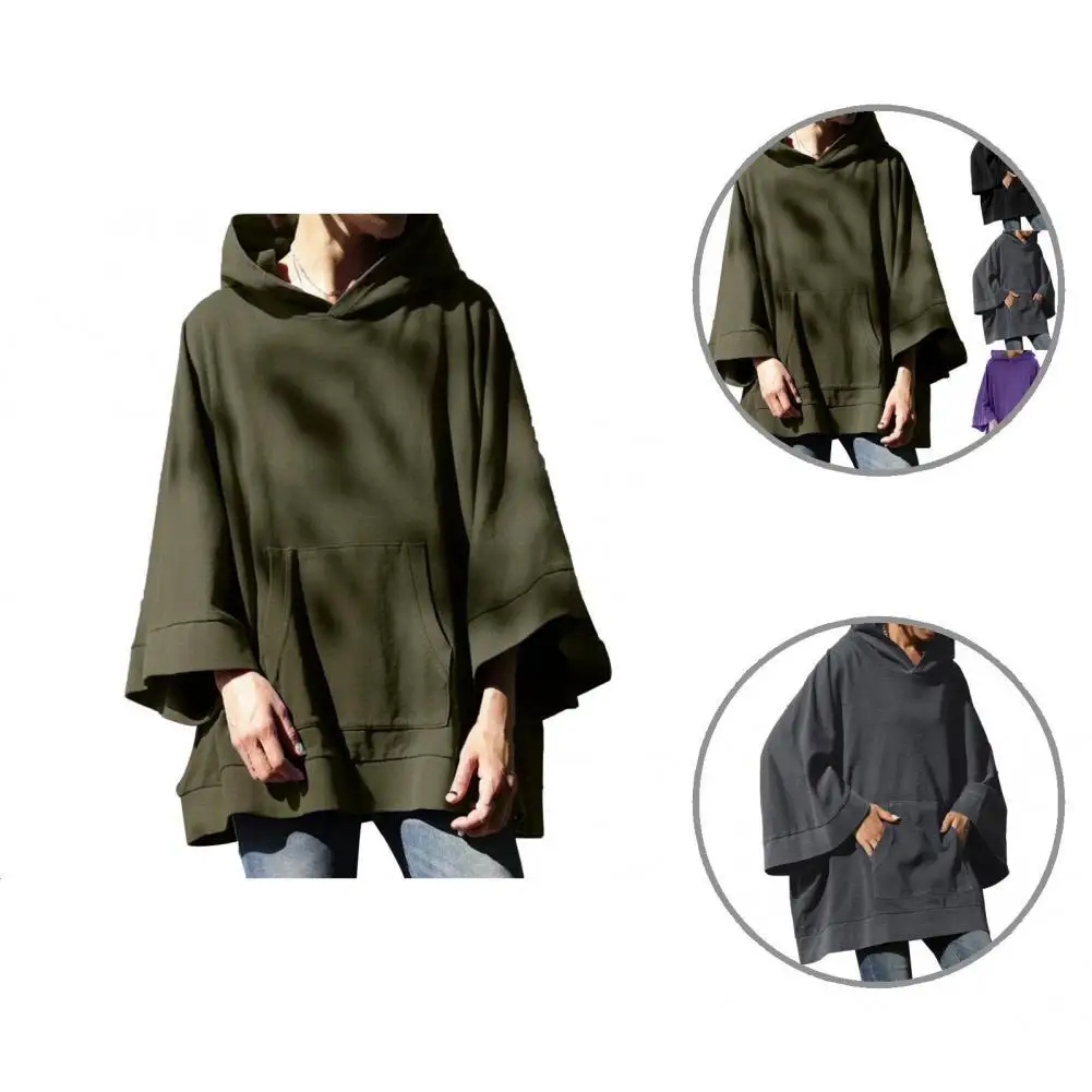 

Oversized Soft Oversized Big Pocket Long Sleeve Lady Hoodie for Work