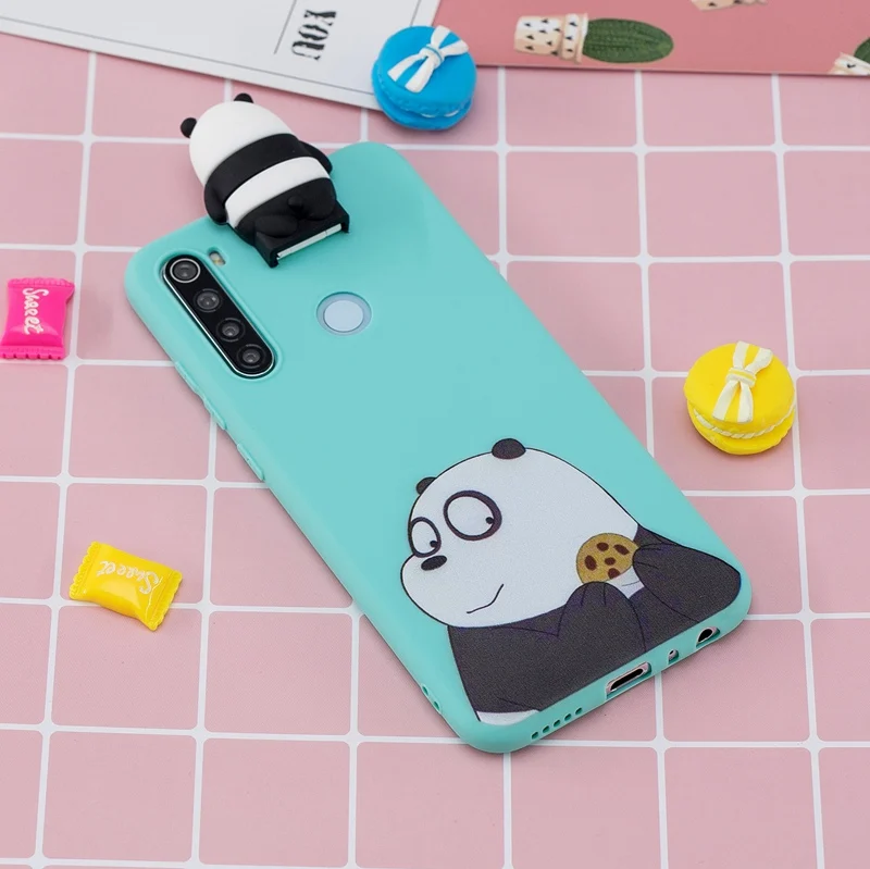 3D Cartoon Rabbit Stand Toys Redmi Note 8T Case For Xiaomi Silicone Dolls Soft Cover Xiomi |