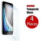 4 шт. Защитное стекло для iPhone 12 11 Pro XS Max закаленное стекло для iPhone 7 8 6 Plus 12 Mini XR SE 2020 X 5S 6S