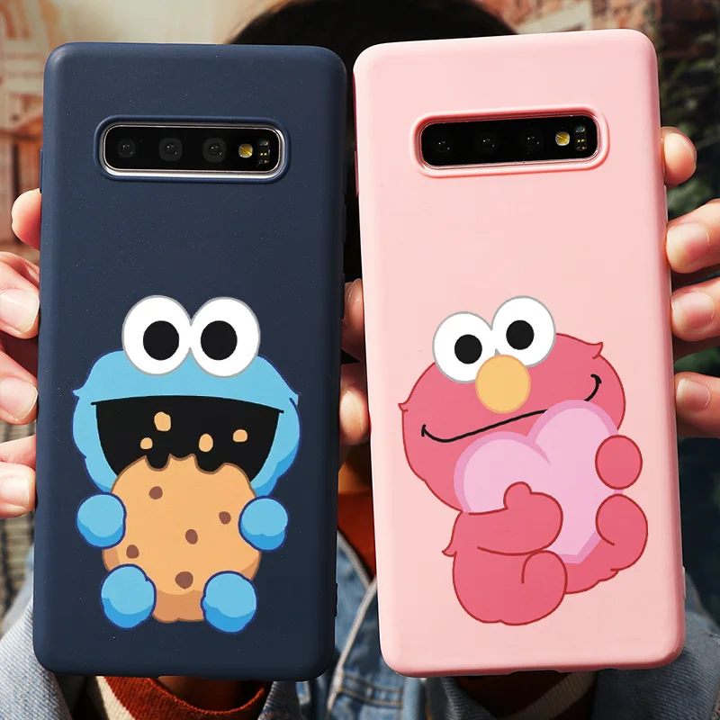 Матовый чехол с кунжутом печенье монстра для Samsung Galaxy A21S A31 A41 A51 A71 A70 A50 S20 S10 S9 S8 Plus