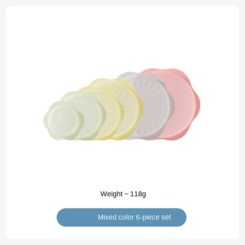 Съедобный силиконовый бэнто-бокс круглая крышка для свежего использования