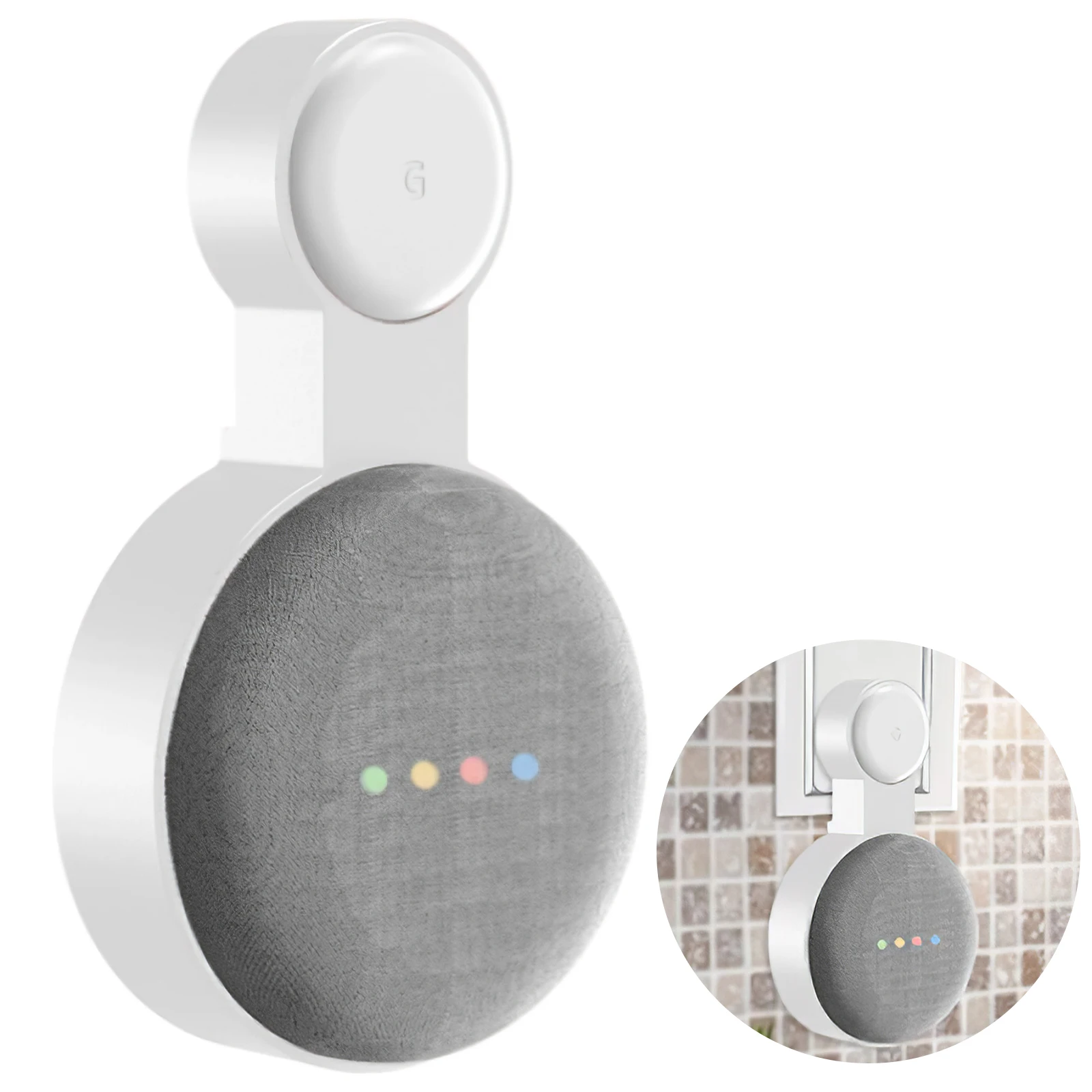 

Speaker Wall Bracket Easy to Install Mini Speaker Wall Mount Holder Space Saving Storage Rack for Google Home Mini Home Office