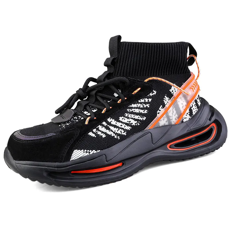 

safety shoes Men Anti-smashing steel toe cap Work shoes Sneaker Breathable Lightweight Sneakers Non-slip shoe