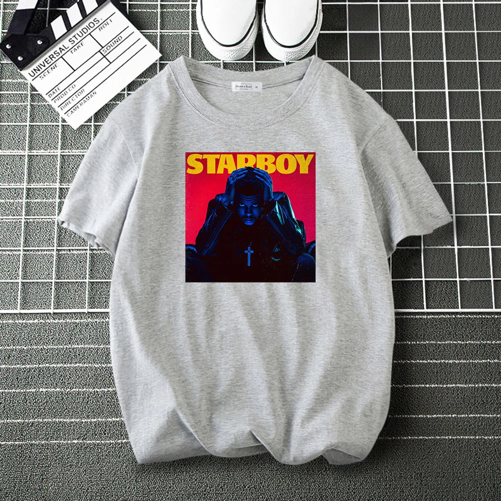 

Album De The Weeknd Tee Shirt Men Woman Music Album Fashion T Shirt Brand Casual Loose Tops Male Hip Hop Harajuku T-Shirts
