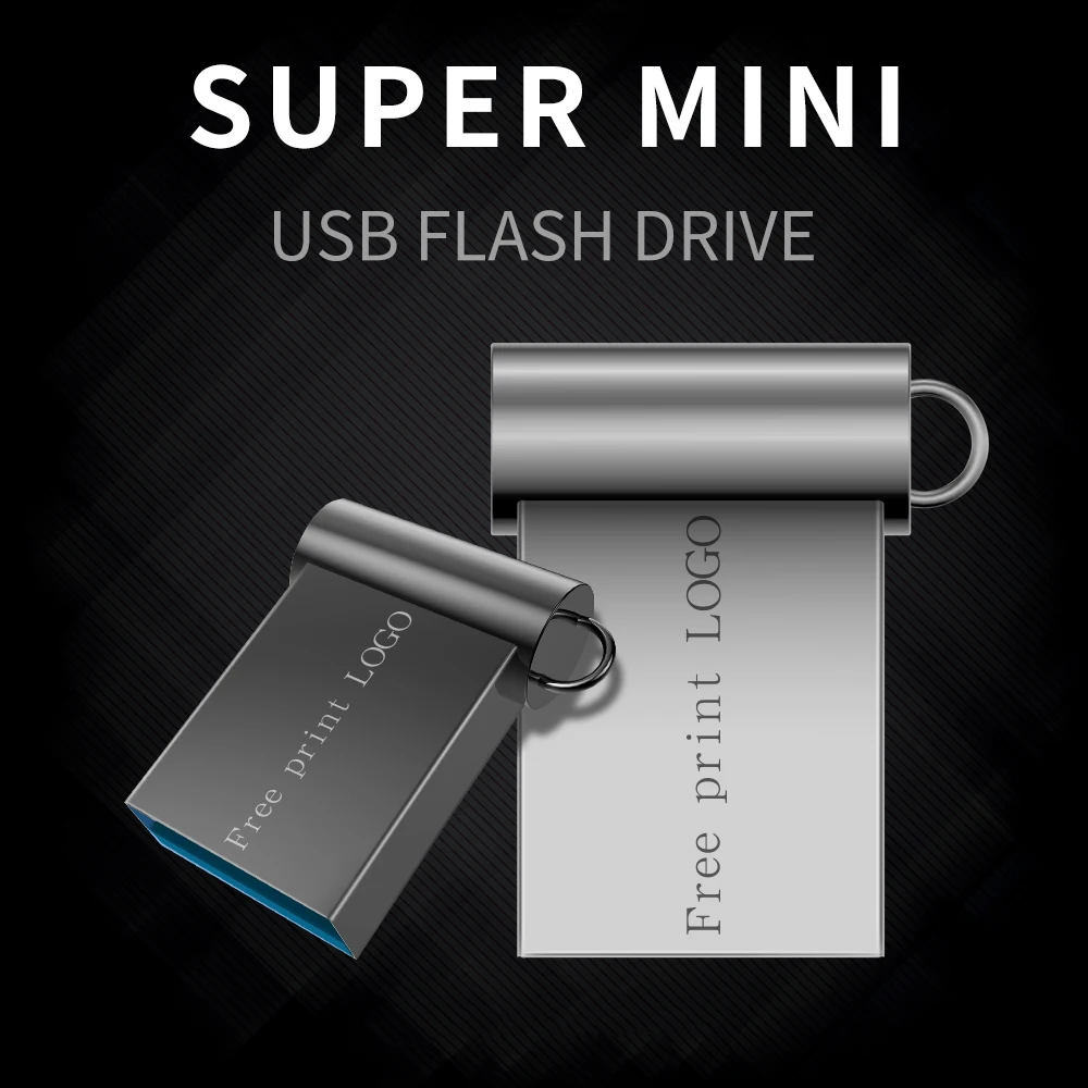 Флеш-накопитель Usb 2,0, 8 ГБ, 16 ГБ, 32 ГБ, 64 ГБ, 128 ГБ, u-диск, высокая скорость, металлическая карта памяти, супер мини-накопитель, бесплатный логотип на заказ