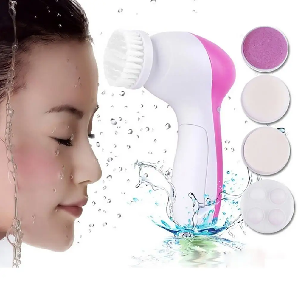 5 в 1 Профессиональное электрическое очищающее средство для лица машинка мытья