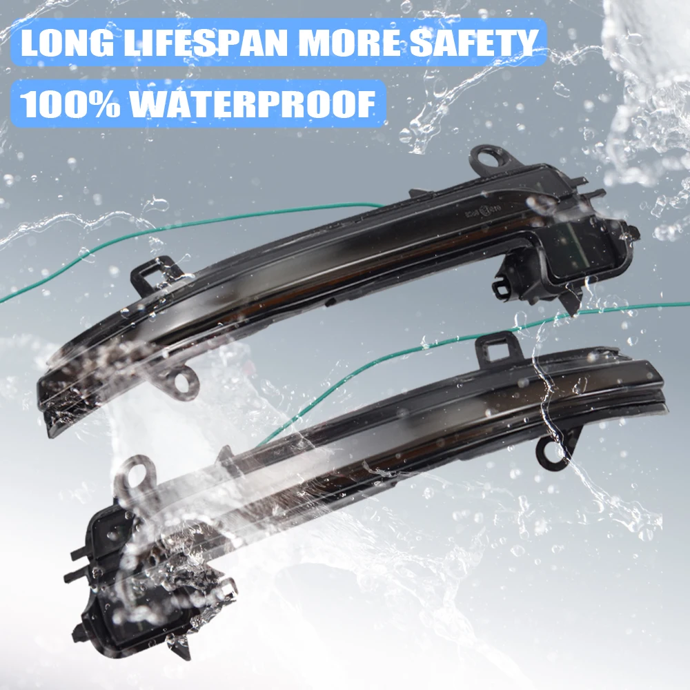 

LED Dynamic Turn Signal Blinker Flowing Water Blinker Flashing Light For BMW X2 X1 F48 F49 1/2 Series F45 F46 F52 Sedan 2016-18