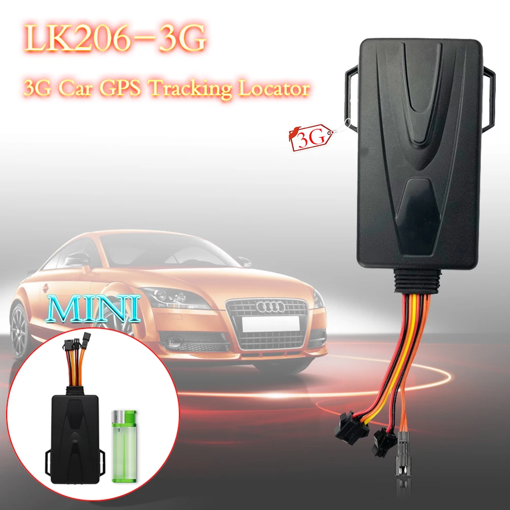 Автомобильный GPS трекер LK206 3G локатор для слежения за транспортным средством