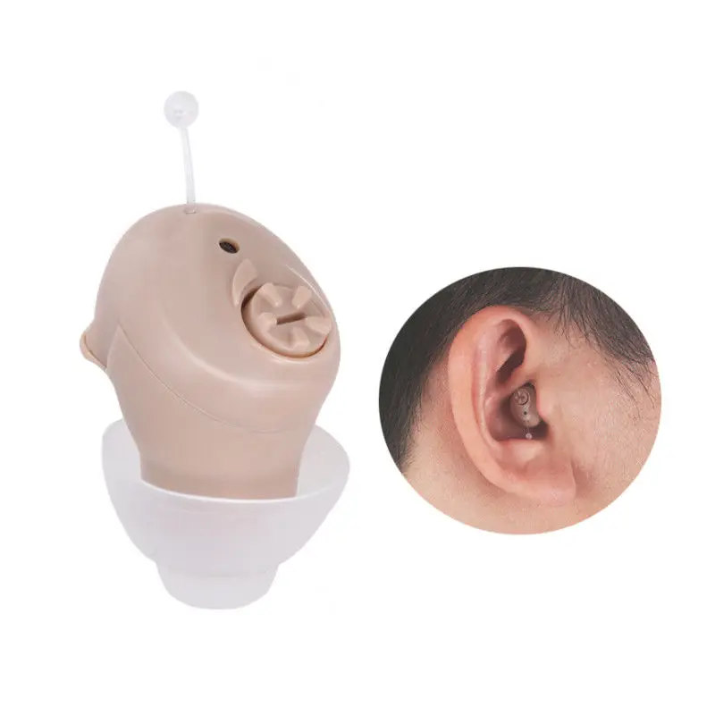 1pc Mini Digital In-Ear Invisible Hearing Aid Deafness Inner Sound Enhancer Voice Amplifier Ear For The Deaf Elderly | Красота и