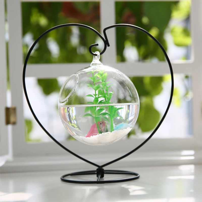 Шар с золотой рыбкой подвесная Аквариумная Рыбка бачок чаша Экосфера цветочное