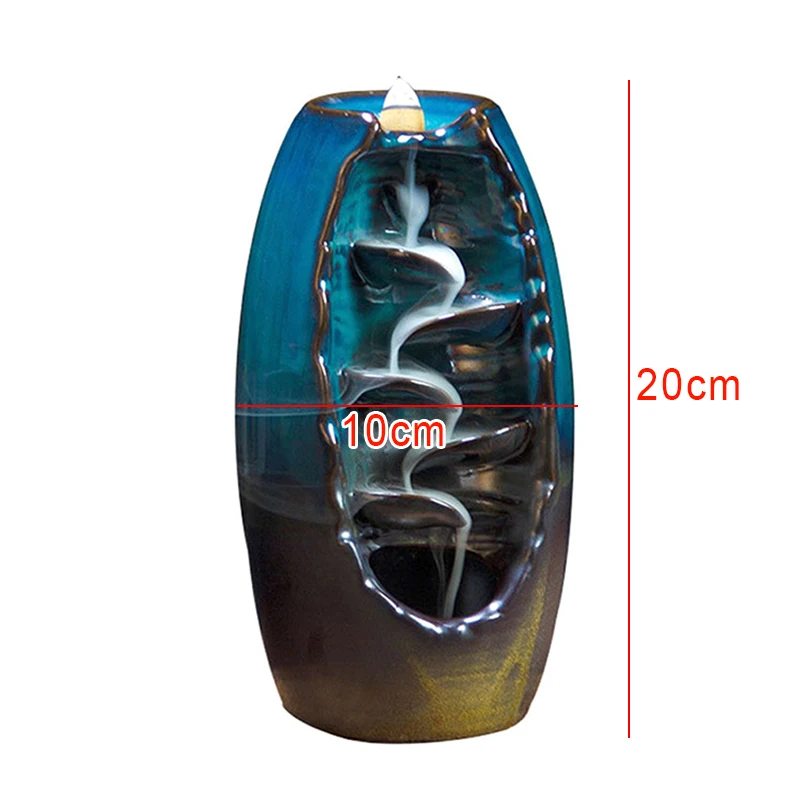 1 шт. курильница с обратным потоком для курения керамический держатель ладана