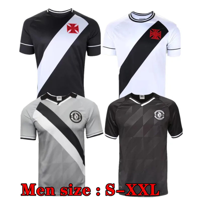 

21 22 Vasco da Gama Soccer Jerseys MAXI RIOS PAULINHO FABIANO Camiseta de futbol Camisa 2021 2022 Black White Football Shirt