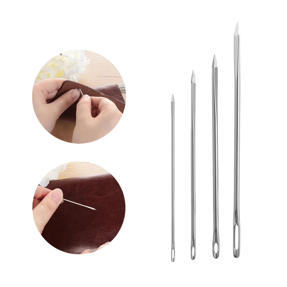 

Hot 10PCS Leathercraft DIY Leather Triangular Needles Fur Special Stainless Steel Shaped Pin Stitch Needlework Sewing Supplies