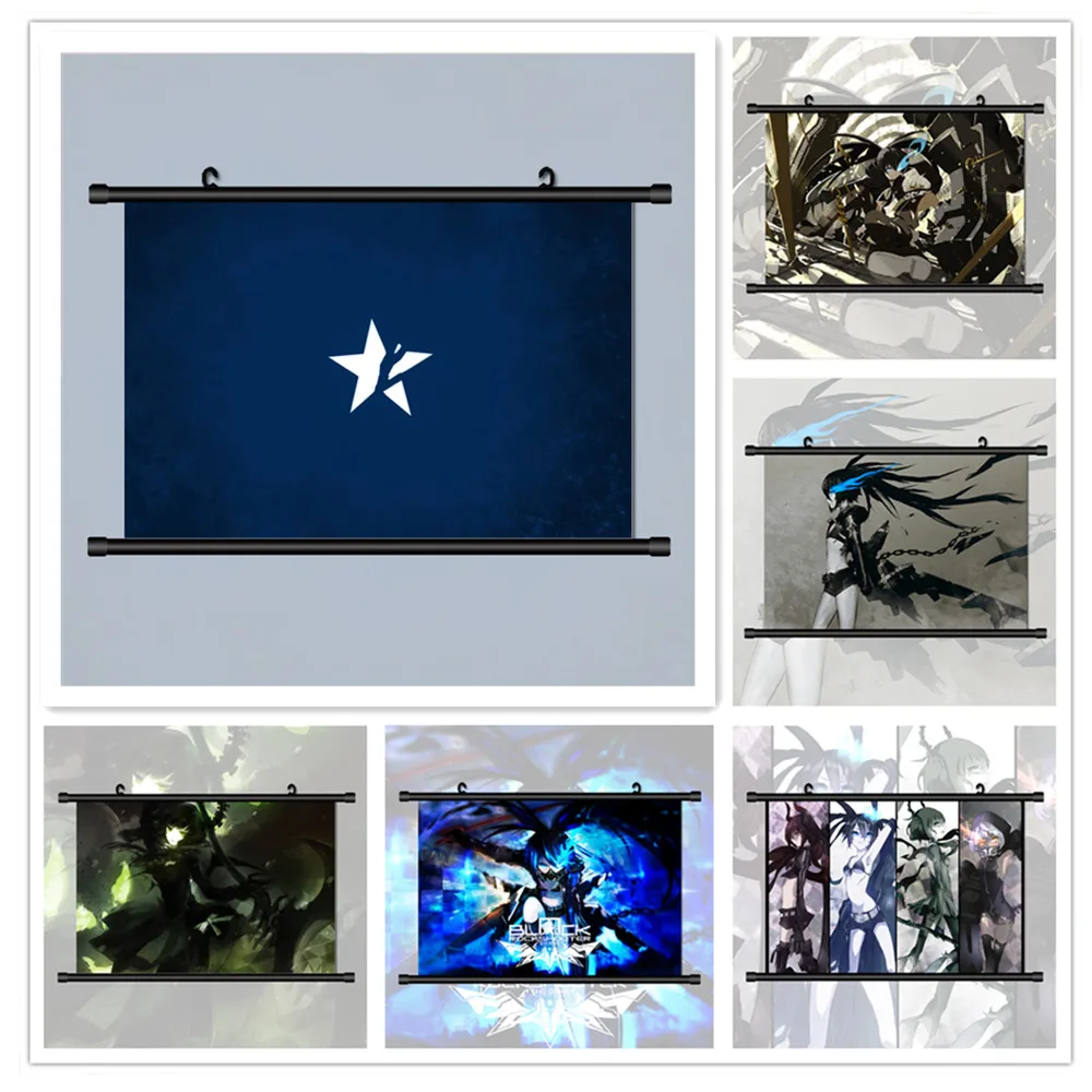 Аниме плакаты WTQ черного цвета для стрельбы по камню Манга Картина на холсте