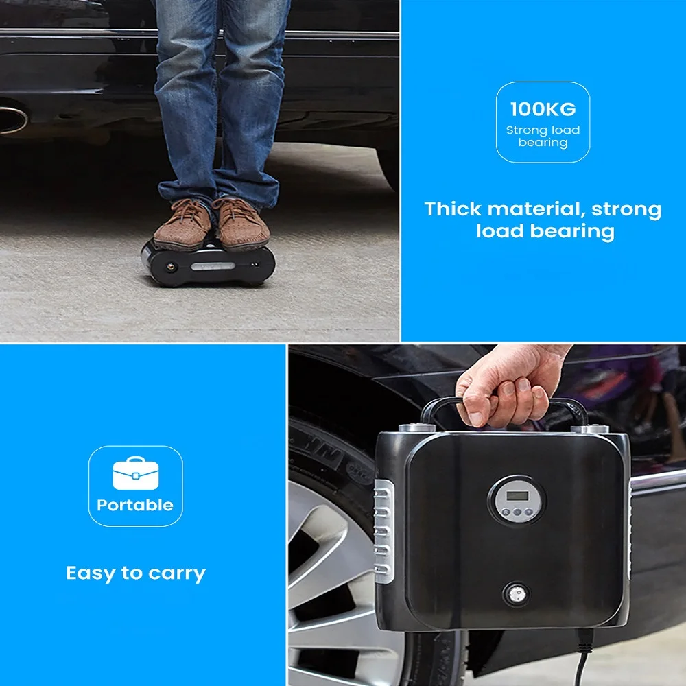 Цифровой насос для шин AOSHIKE автомобильный портативный компрессор 12 В 150PSI