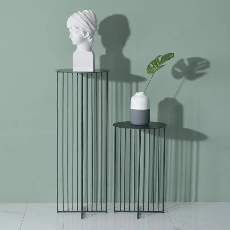 Скандинавские кованые напольные цветочные стойки с высокой стопой креативная