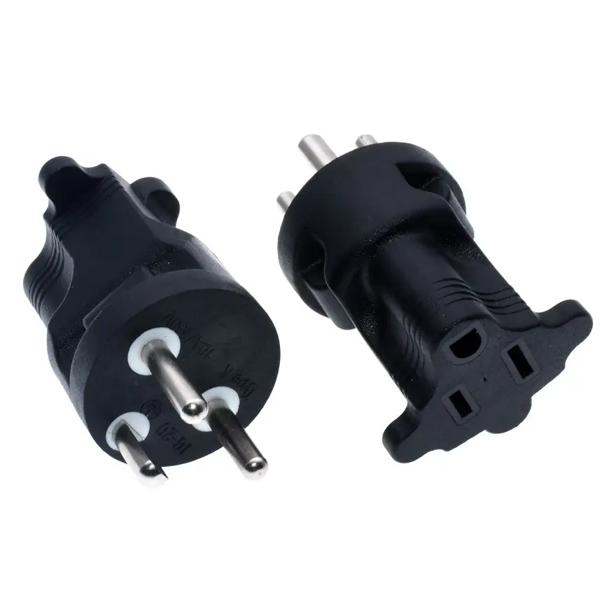 Переходник для путешествий в Дании тип A toType K США 3 контакта розетка Дании. |