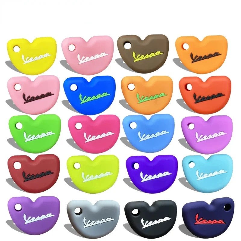 

1PC Styling Silicone Rubber Key Case Cover for Vespa Enrico Piaggio GTS300 LX150 Fly 125 3vte Gts 200 250 Scooter Key Decoration