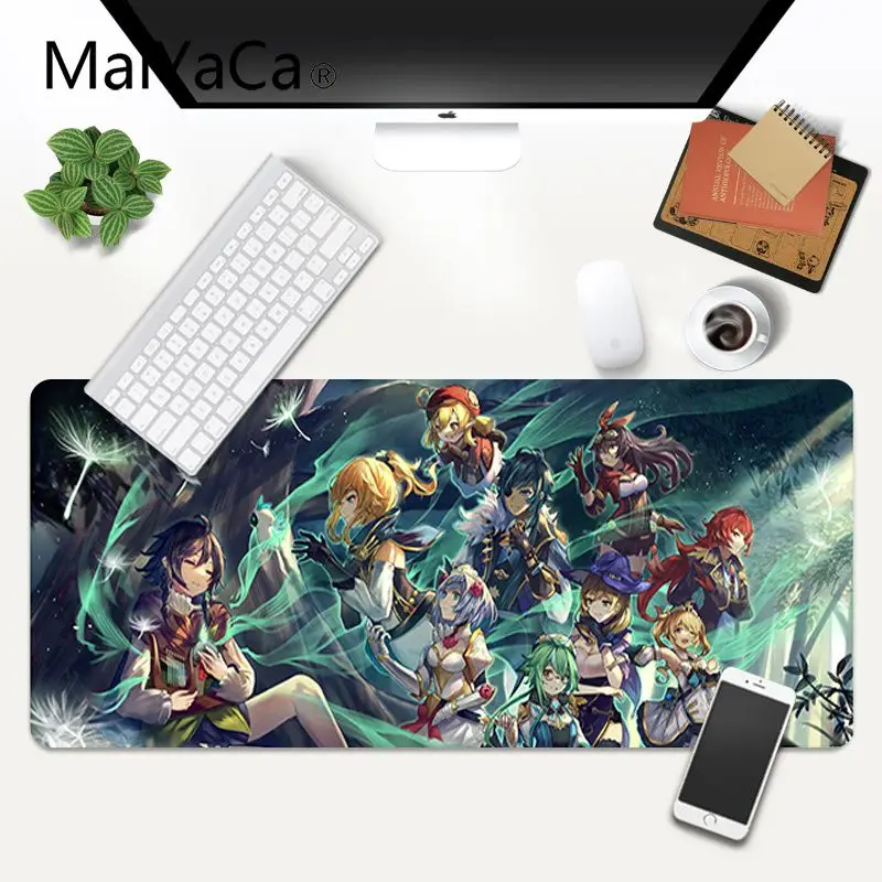 

genshin impact high quality DIY picture with edge locking Gaming Mouse Pad gamer Large Deak Mat 800x400mm for overwatch/cs go