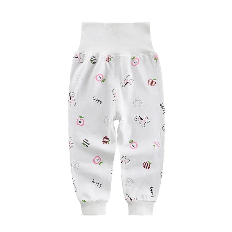 2022 Autumn Spring Newborn Baby Pants Girl Boy High waist Leggings Cotton Clothes Toddler Trousers Clothing Infant Kids PP Pants images - 6