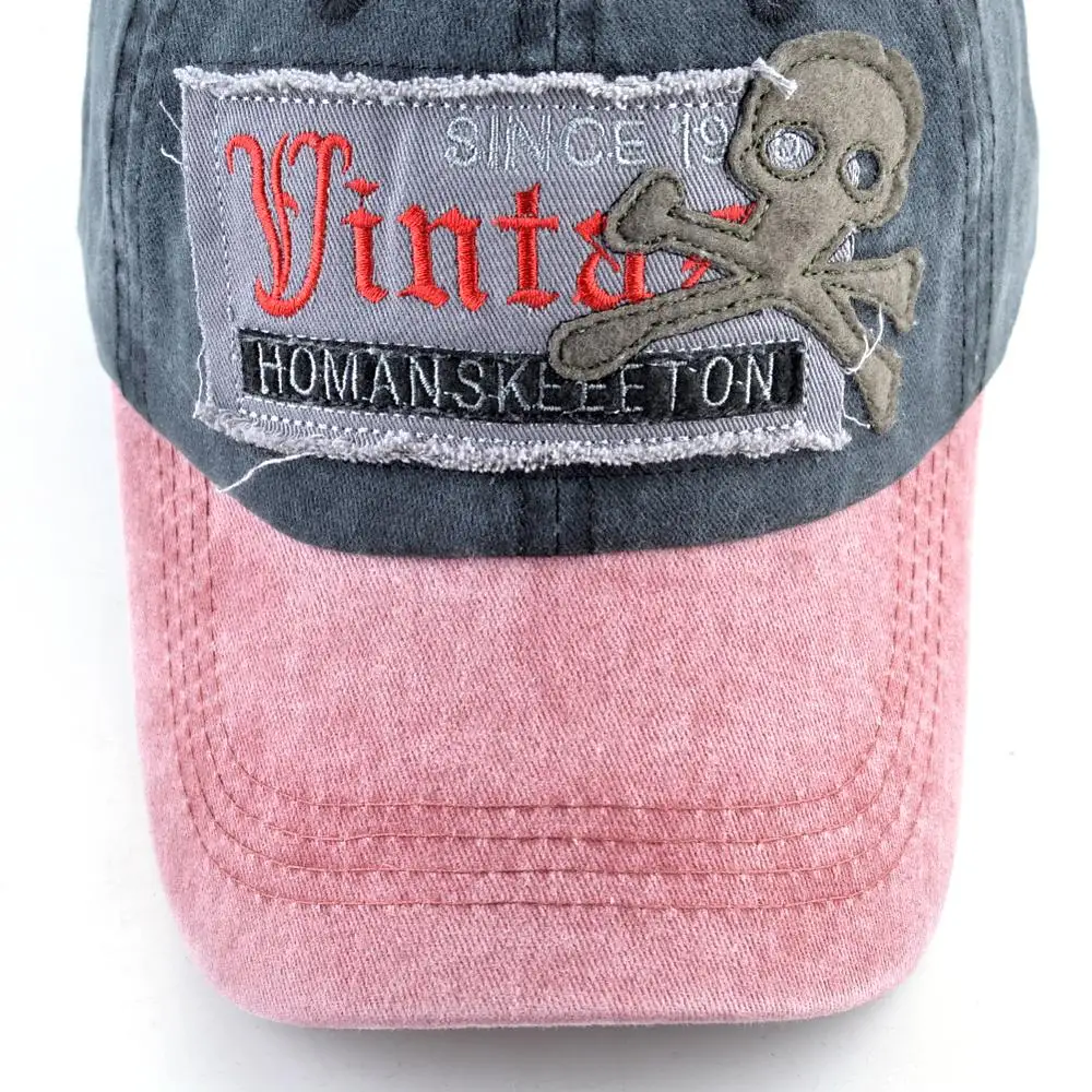 Кепка-бейсболка Мужская/женская с вышивкой модная винтажная Снэпбэк Кепка со